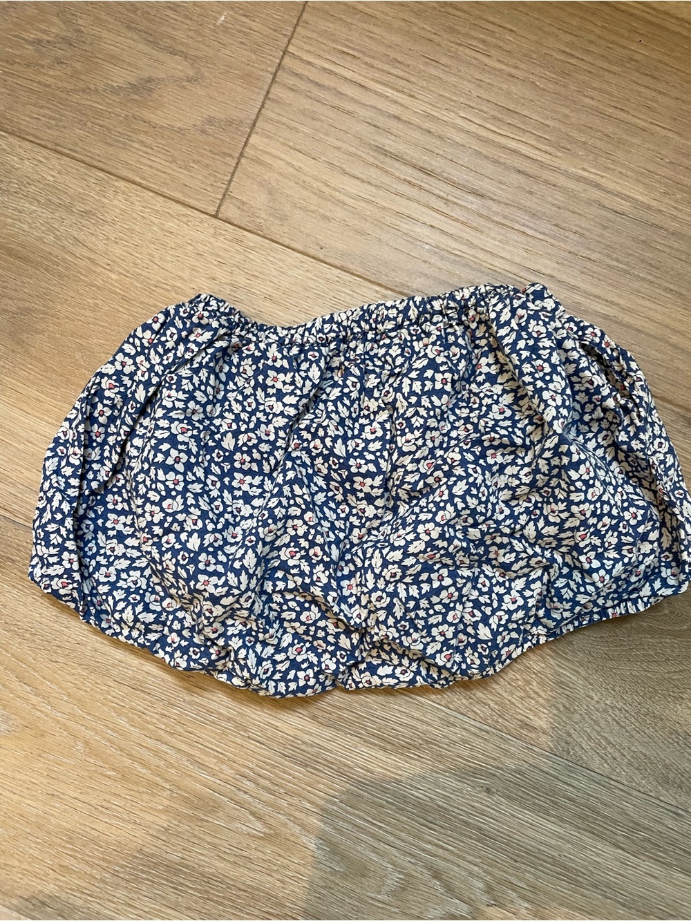 Mabo Floral Blue Drawstring Short - Picture 2 of 4